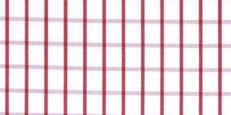 Popeline doppio ritorto Rosso puro cotone