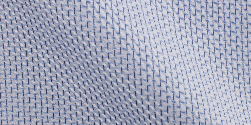 Tessuto Cerimonia Azzurro puro cotone