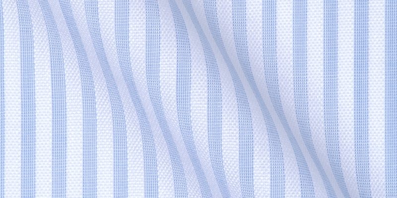 Pinpoint Righe Azzurre puro cotone